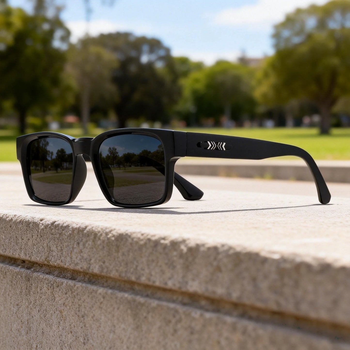 4PCS Classic Vintage Square Sunglasses - Rivet Accents on Temples, UV400 Unisex for Daily Casual & Travel