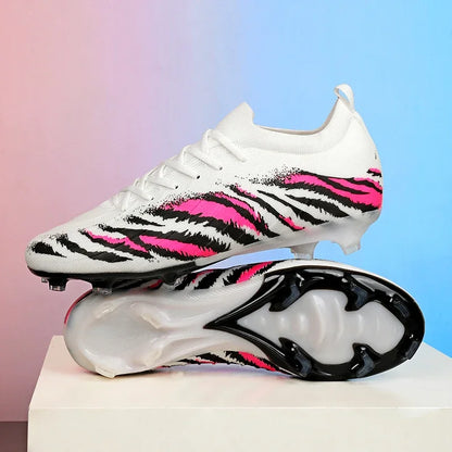 Nuevos zapatos de fútbol unisex para hombre, tacos de fútbol para adultos, ultraligeros, para exterior, deportivos, antideslizantes, cómodos, para césped, de alta calidad