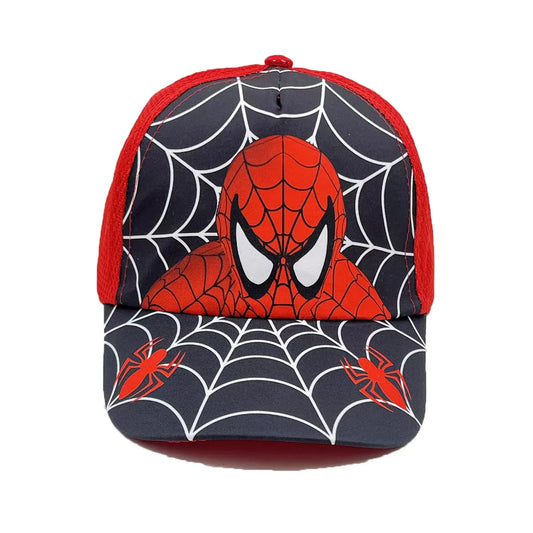 Marvel Spring and Autumn New Children's Anime Spider Man Duck Tongue Hat Sunscreen Sunscreen Hat Baseball Hat