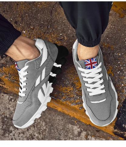 Brand trend size 46 47 48 men's wear-resistant cushioning thick-soled fitness sneakers, outdoor breathable running shoes for men