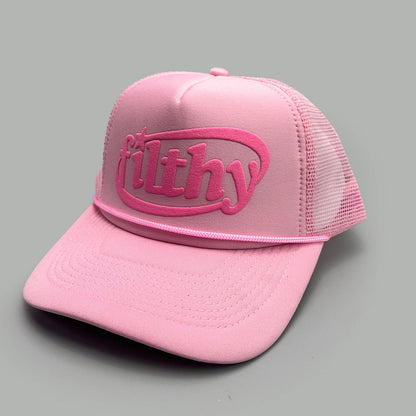 Color Block filthy Letters Baseball Hats New Unisex Sunshade Color Block Breathable Personal Versatile Mesh Fashion Trucker Caps