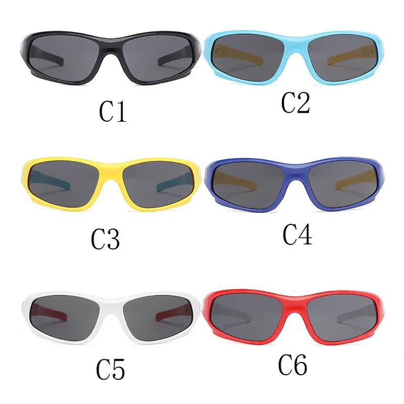 New Kids Sports Sun Glasses Cycling Sunglasses TR90 Outdoor Goggle UV Protection Eyewear Balance Car Driveing Children Glasses