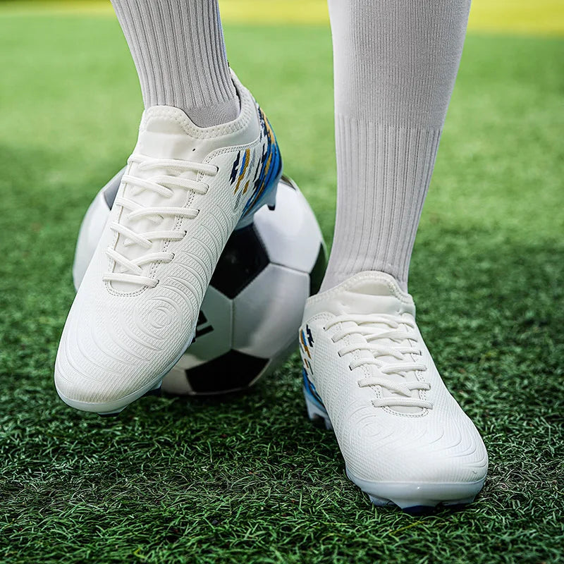 Casual Comfortable Men Sports Shoes Soccer Shoes Men Anti-slip Outdoor Grass Training Breathable Lace-up Football Boots