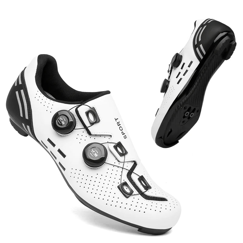 Pantofi de ciclism de înaltă calitate, SPD cu autoblocare pentru bărbați, pantofi sport de curse pentru bicicletă, pantofi de ciclism MTB de munte antiderapanți pentru femei, 36-47