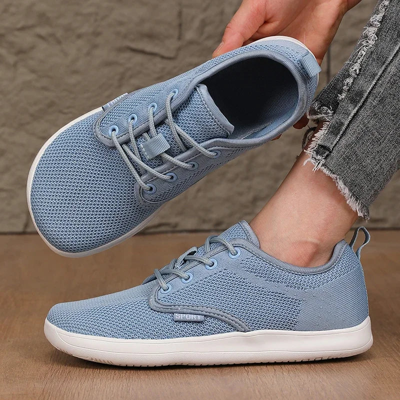 Women's Walking Flat Shoes Soft Mesh Suitable for Travel Wide Fit Lightweight Support Fitness and Leisure Sports Shoes for Men