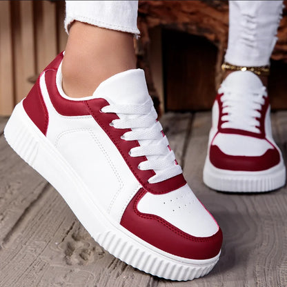 Damen- und Herren-Casual-Sneaker mit vulkanisierter Sohle, Schnürung, rutschfest, leicht und bequem, Unisex-Sportschuhe