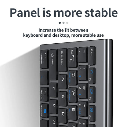 Kabellose Tastatur Bluetooth 5.0&3.0&2.4G FN+1/2/3 Dual-Mode 350mAh ultradünne Tastaturen für Laptop, PC, TV, iPad, Macbook und Android