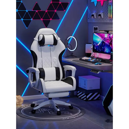 Sedia e-sport da uomo confortevole per sessioni prolungate, sedia da computer reclinabile per il relax, schienale
