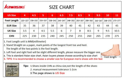 Retro Design Badminton Shoes Kawasaki Original 2025 Anti-Torsion Carbon Sheet Professional Sports Table Tennis Shoes C32016