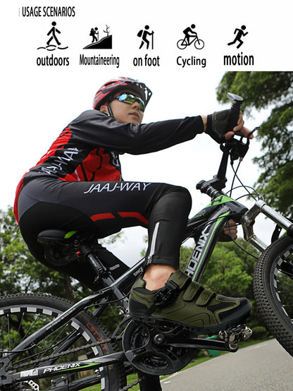 Neutral MTB Cycling Shoes, Compatible With Peloton Road Cycling Shoes, Men's Cycling Sports Shoes, Reflective Strip Design