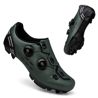 Pantofi de ciclism de înaltă calitate, SPD cu autoblocare pentru bărbați, pantofi sport de curse pentru bicicletă, pantofi de ciclism MTB de munte antiderapanți pentru femei, 36-47