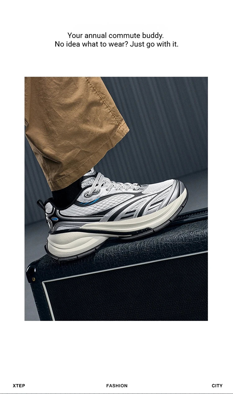 Xtep Basque 3 For Male Sneakers Retro Fashion Breathable  Luxury Height-Increasing Sports Shoes 2026 Spring 874219320001