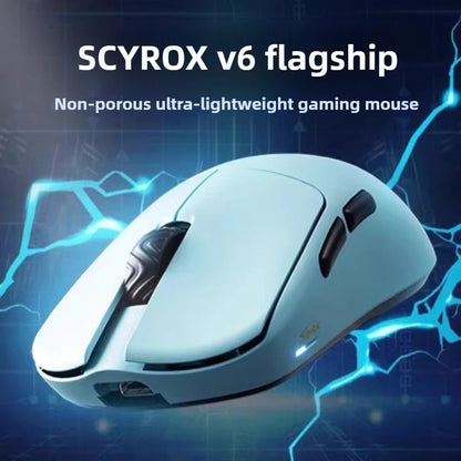 SCYROX V6 neporozna brezžična esports miška 40g 750IPS z 8k sprejemnikom, hitrim odzivom 3950, visoko kakovostjo 8KHz, gaming miška