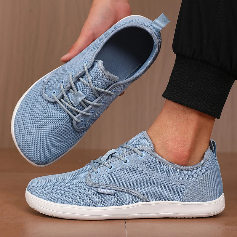 Women's Walking Flat Shoes Soft Mesh Suitable for Travel Wide Fit Lightweight Support Fitness and Leisure Sports Shoes for Men