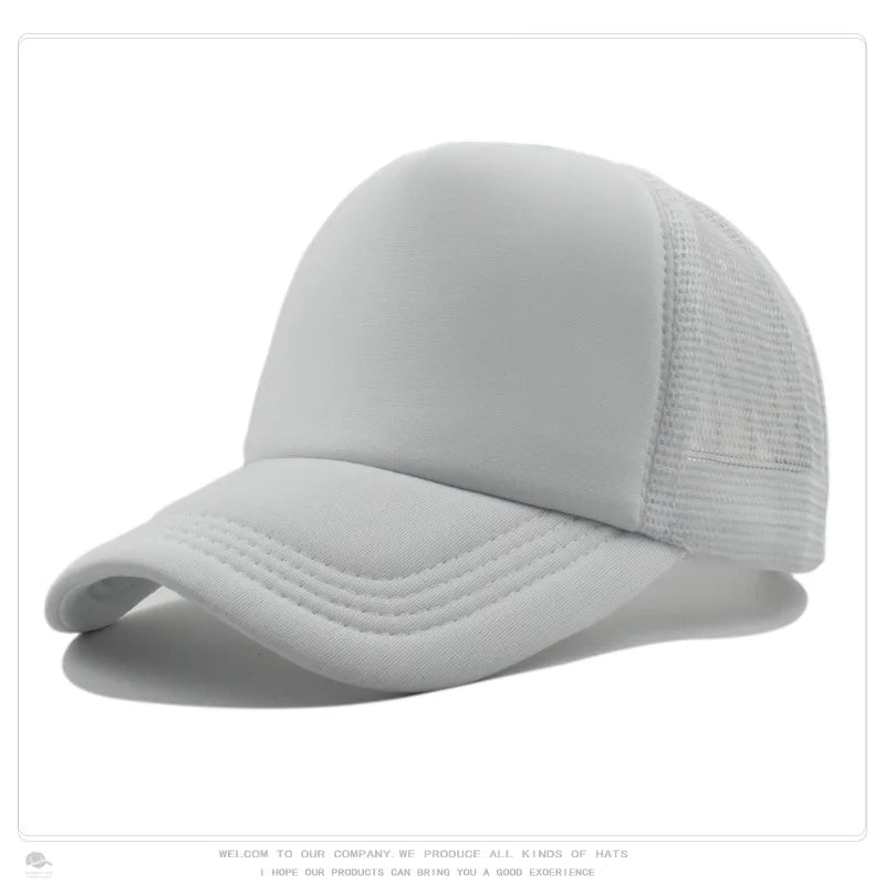 Customized Logo Mesh Baseball Caps Men Women 5 Panel Cheaper Trucker Hats Sports Team Snapback Caps Summer Sun Dad Hat Gorras