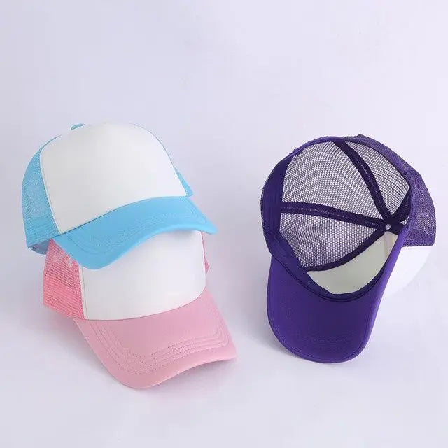 Customized Logo Mesh Baseball Caps Men Women 5 Panel Cheaper Trucker Hats Sports Team Snapback Caps Summer Sun Dad Hat Gorras