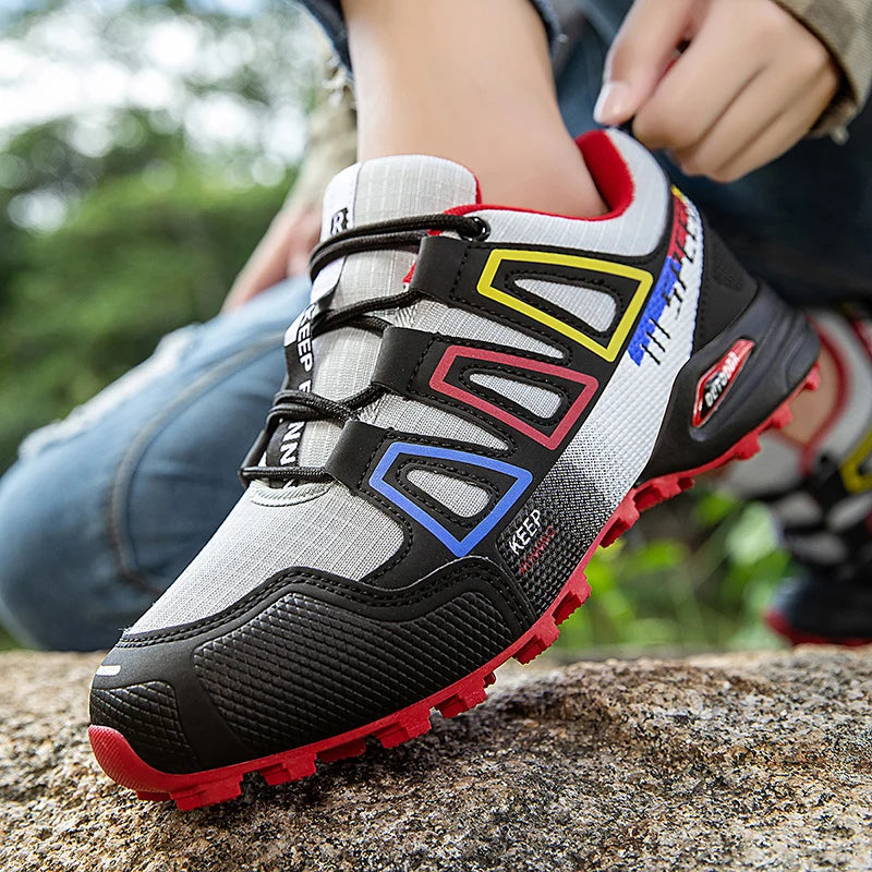 Hiking Shoes Women's Outdoor Hiking Sports Shoes, Non-slip Hunting Tactical Shoes, Breathable Lace-up Climbing Shoes, Cycling
