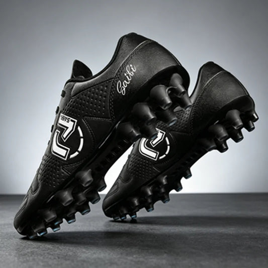 Chaussures de sport tactiques unisexes à crampons pour terrain ferme, tige en PU tissé, crampons TPU AG FG, adhérence supérieure, antidérapantes, chaussures d'entraînement pour hommes