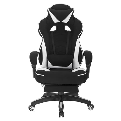 WOLTU Gaming Chair Office Computer Chair Desk Racing Chair Sports Seat with Headrest Lumbar Cushion with Footrest