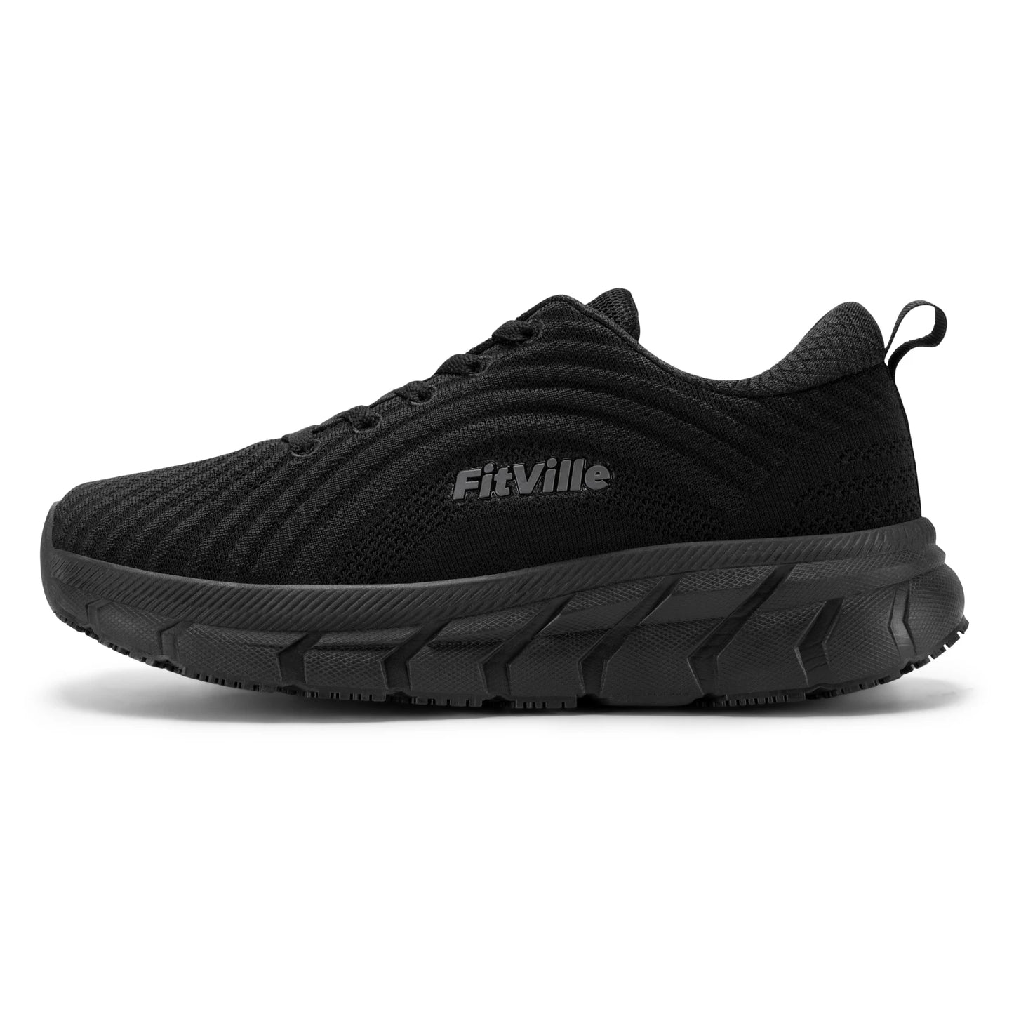 Buty męskie FitVille z szeroką przednią częścią, dobrze amortyzowane, bardzo szerokie, antypoślizgowe, lekkie i oddychające buty do biegania