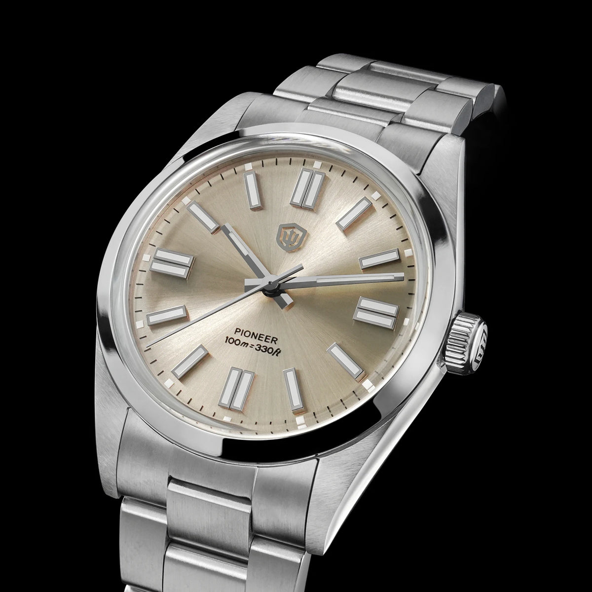 Watchdives WD1016 V3 Quartz Watch 37mm Stainless Steel Case Sapphire Vintage Watch  VH31 Sweep Movemet 100m Waterproof Men Watch