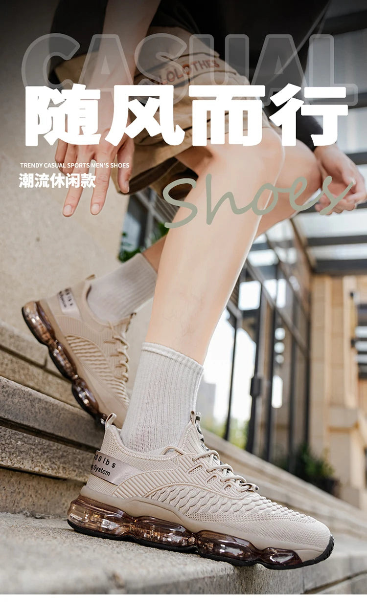 Luxury Men's Sneakers Casual Breathable Trainer Race Fashion Loafers Running Shoes for Male Tenis