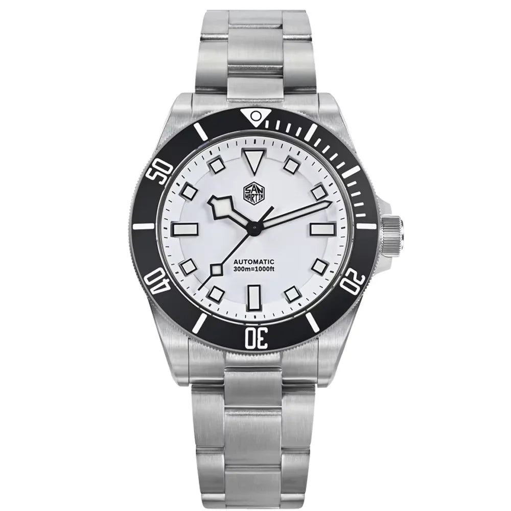  San Martin Grade5 Titanium Watch SN0121TD PT5000/ST2130 Automatic Movement Watch 300M Waterproof Adjustable Clasp Wristwatch