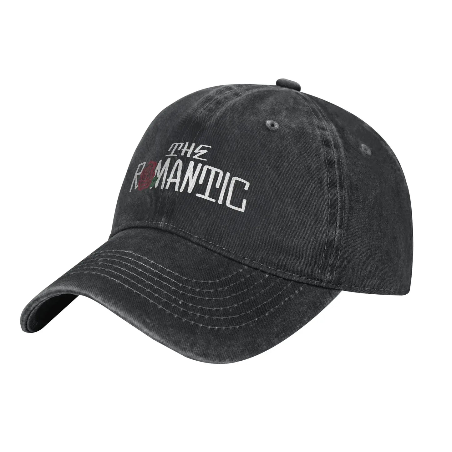 B&W The Romantic Tour Bruno Mars Concert Tour Washed Baseball Cap  Fashion Hip Hop Hats Summer Unisex Men Hunting Snapback Cap