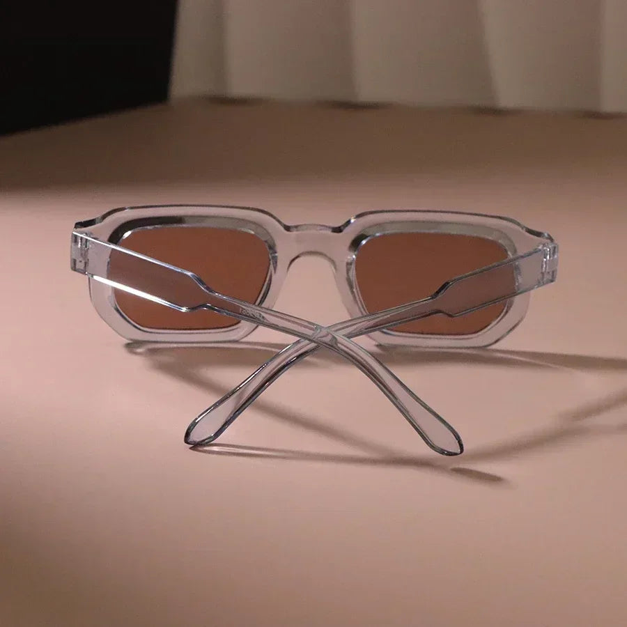 Vintage Women Fashion Square Sunglasses Retro Black Sun Glasses Female Male Eyewear Oculos