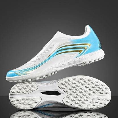 Chaussures de football TF pour hommes et femmes, dessus à toucher lisse, crampons résistants à l'usure, chaussures de football d'entraînement pour adultes