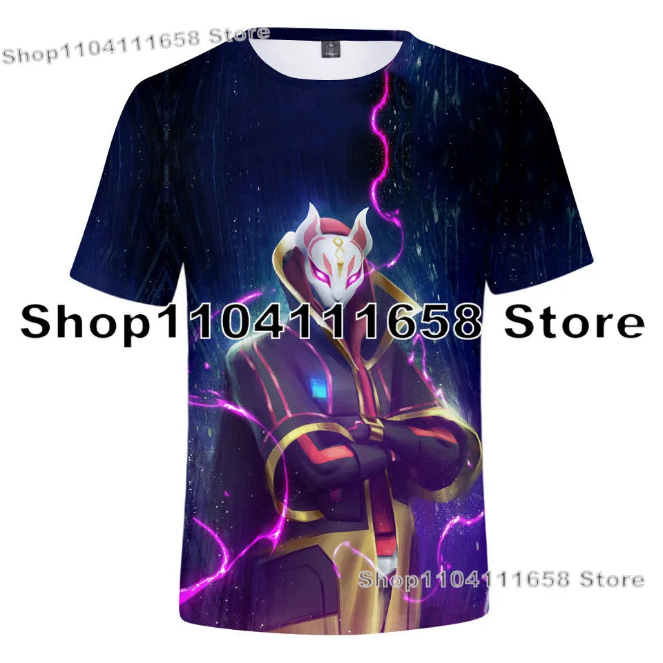 Banana Peely T-shirt Women's Tee Kids Fortnite T-Shirt 3D Printed Men's Battle Royale Game Summer Tops Birthday Gifts