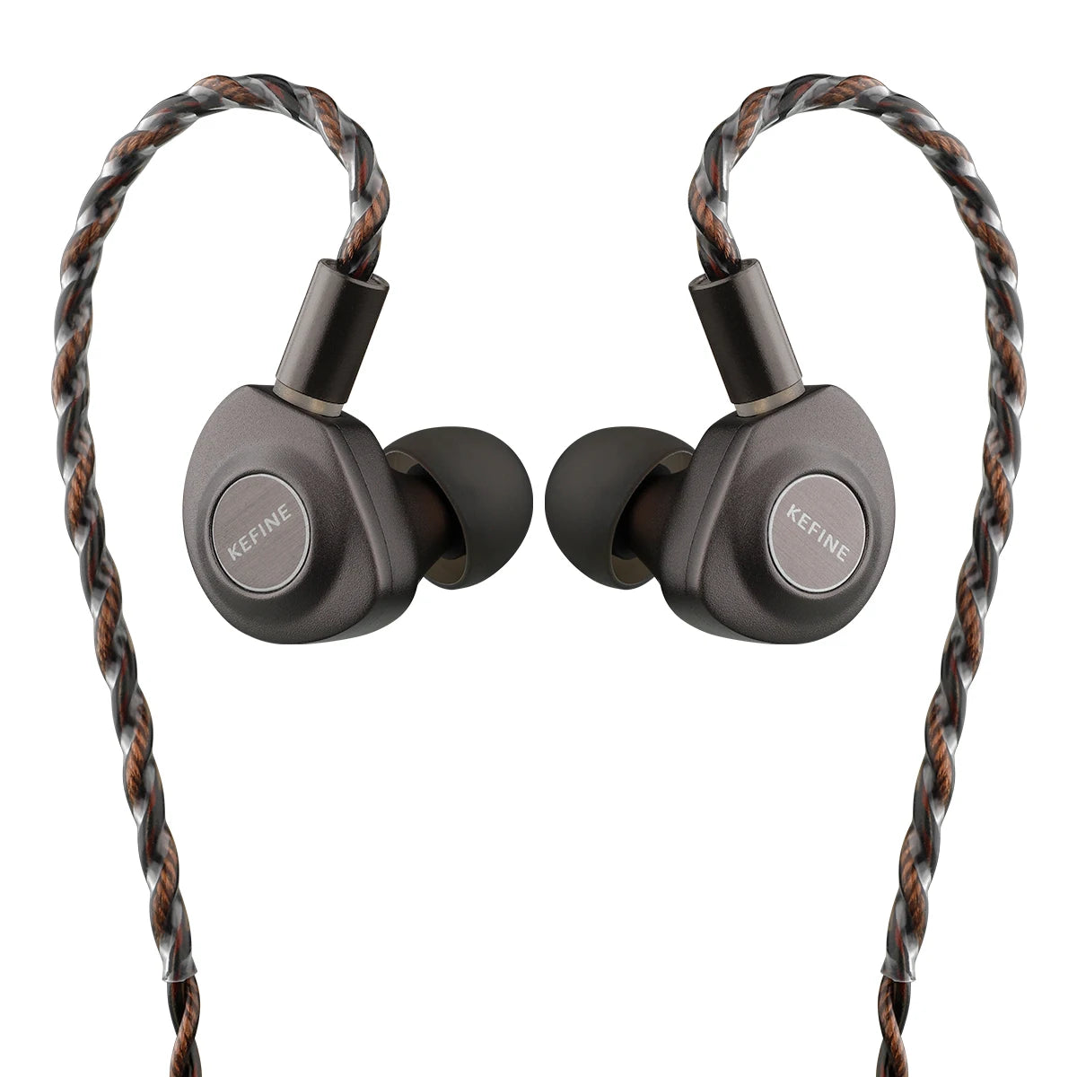 KEFINE Delci 10mm DLC+PU Diaphragm Dynamic Driver Hifi Wired IEM Earphones with CNC Metal & Detachable 0.78mm 2pin 3.5mm Cable