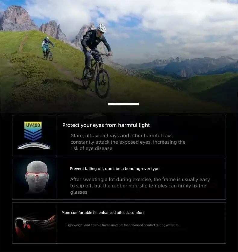 OKUMA New outdoor fishing fishing glasses for UV400 polarization to find fish, suitable for cycling, hiking and mountaineering.
