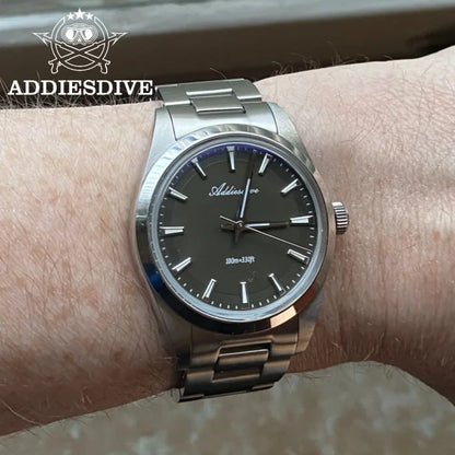 ADDIESDIVE AD2066 Men's Luxury Watch VH31 10Bar Waterproof BGW9 Super Luminous 316L Stainless Steel Reloj Hombre Quartz Watches