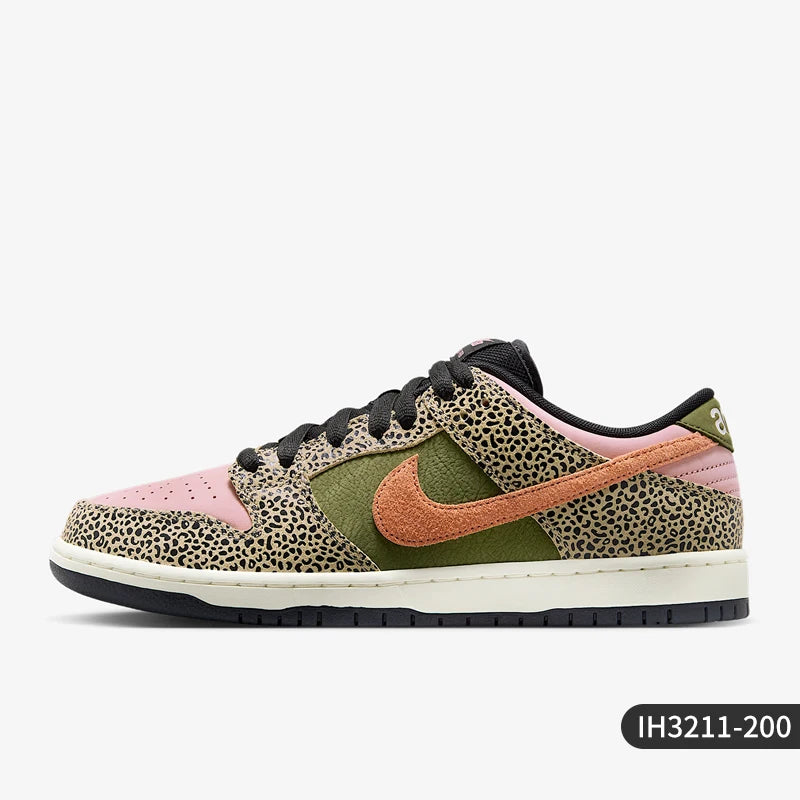 Zapatillas Nike Authentic Dunk Low para hombre y mujer, de cuero con diseño patchwork, estilo retro clásico, IH3211-200