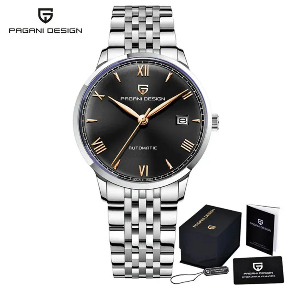 PAGANI DESIGN 40MM Pilot Men's Mechanical Watch Luxury Sapphire Glass Automatic Watch 100M Waterproof NH35 Wristwatch for Men