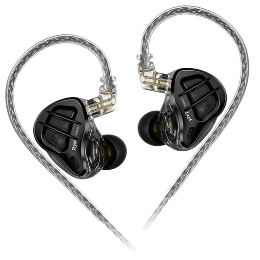 KZ ZAR pilote hybride moniteur intra-auriculaire 1DD + 7BA écouteur HiFi 2Pin casque filaire musique DJ casque Sport jeu écouteurs ZAX ZAS ZSX