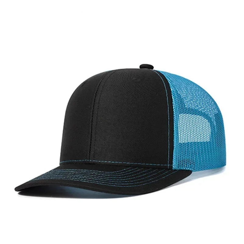 Hot Sale Summer Mesh Baseball Cap Men Women Slight Curved Snapback Trucker Hat Unisex Casual Outdoor Breathable Dad Cap Gorras