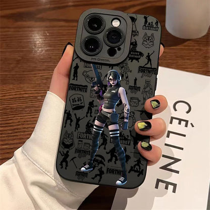 Hot Game F-Fortnites Phone Case for IPhone 17e 17 16e 16 15 14 13 12 11 Air Pro Max X XR XSMax 8 7 Plus Soft Silicone Back Cover