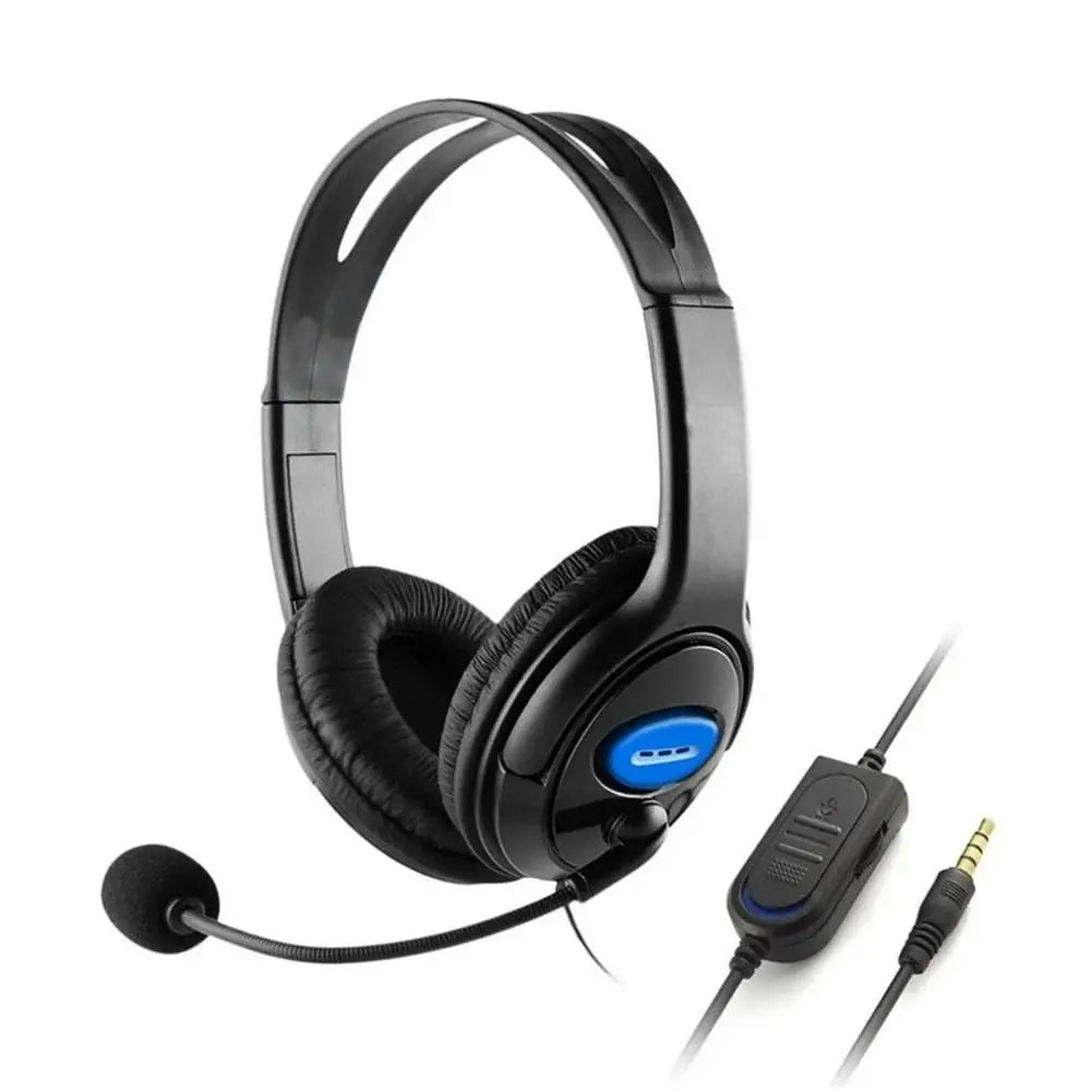 Écouteurs avec Microphone casque de jeu filaire basses profondes sur l'oreille casque de musique isolation du bruit 3.5mm Gamer écouteur ordinateur portable