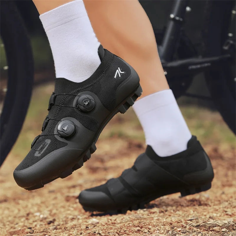 Men's MTB Cycling Shoes New Women's Pink Self-Locking Cleats Speed Road Bicycle Shoes Flat Trail Racing SPD Mountain Bike Sneakers