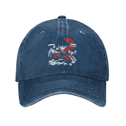 Kid Goku with Power Pole Dragon Ball Baseball Cap Distressed Denim Snapback Hat Men Women Outdoor Summer Adjustable Hats Cap
