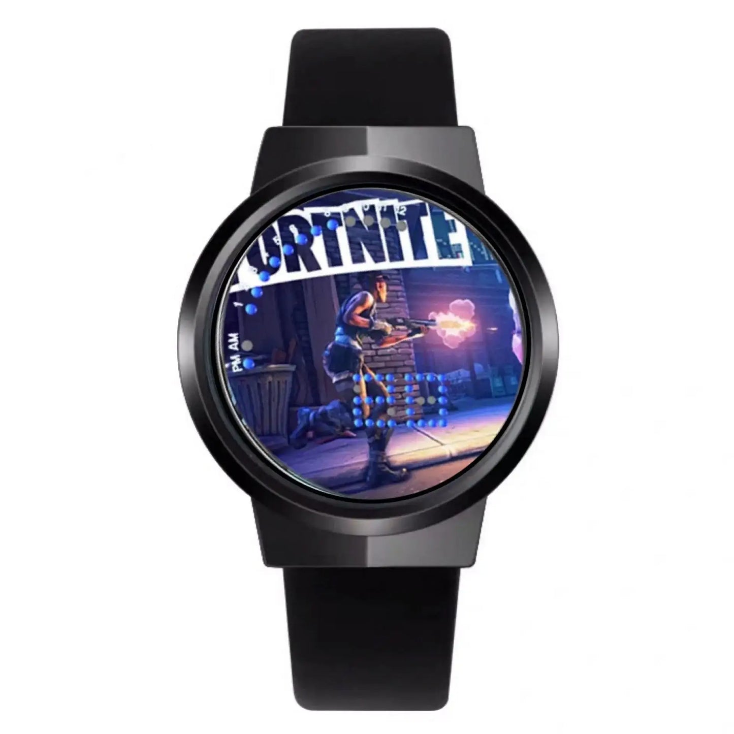Fortnite часовник със сладък моден Cartoon дизайн, персонализиран Kawaii LED сензорен нощен часовник, ученически електронен часовник, подарък за приятели