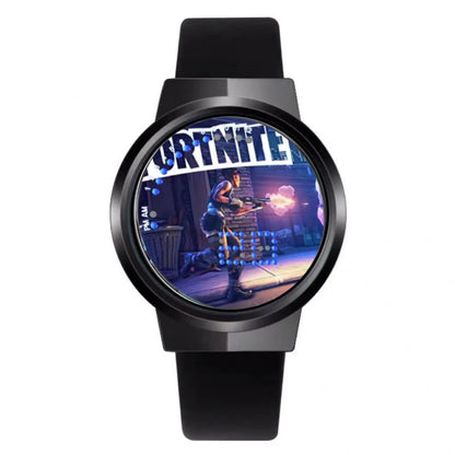 Fortnite часовник със сладък моден Cartoon дизайн, персонализиран Kawaii LED сензорен нощен часовник, ученически електронен часовник, подарък за приятели
