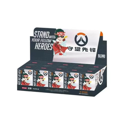 Aito POP MART Overwatch Play Of The Game -sarjan blind box PVC-keräilyfiguuri, työpöytäkoriste, tyttöjen lelumalli faneille
