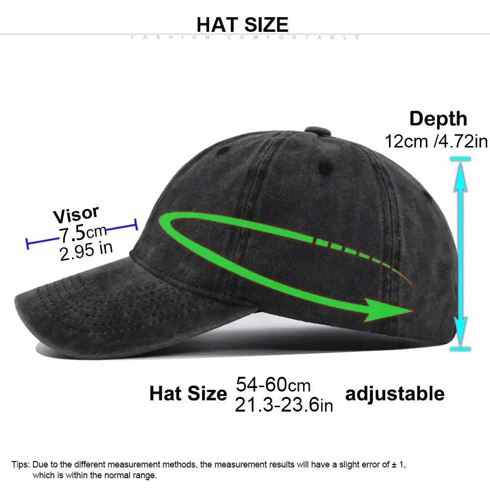 Kawaii Pokemons Adult Washed Baseball Cap Pikachu Mewtwo Bulbasaur Peak Cap Cute Cartoon Men Women Travel Sunshade Beach Sunhat