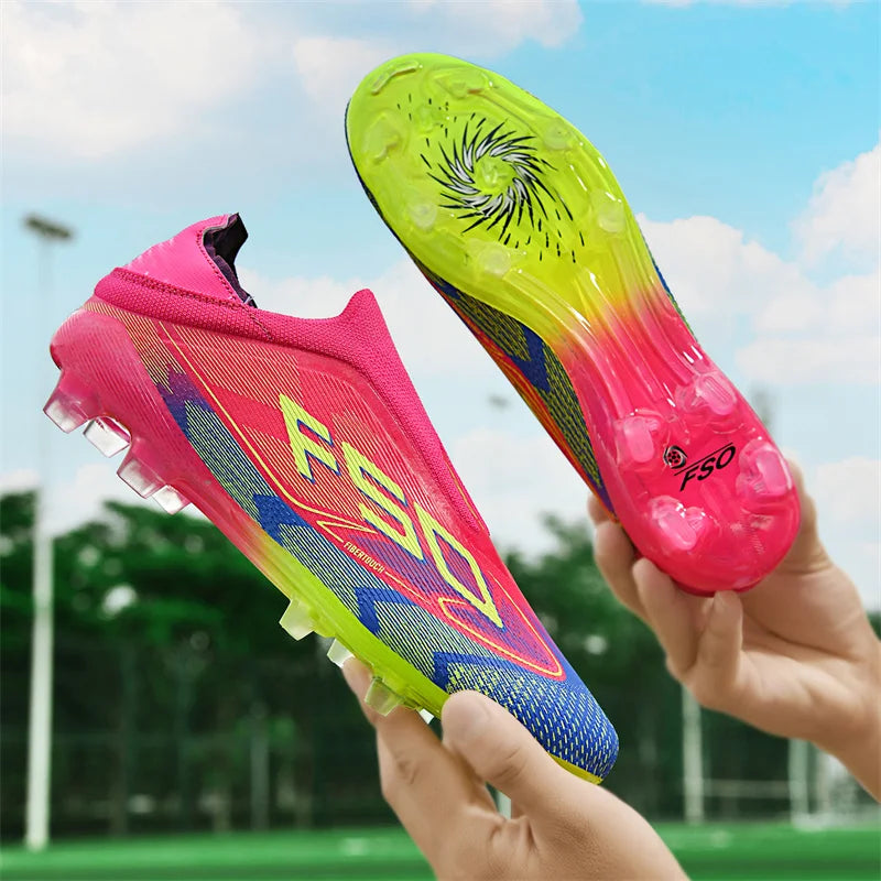 Chaussures de Football pour hommes, bottes de Football ultralégères pour adultes, crampons d'intérieur, antidérapants, Fg sur gazon, confortables, nouvelle collection