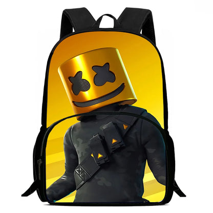 Mochila clásica de Fortnite para niños y niñas, regalo de cumpleaños para estudiantes, bolsa escolar infantil de gran capacidad, mochila de camping duradera