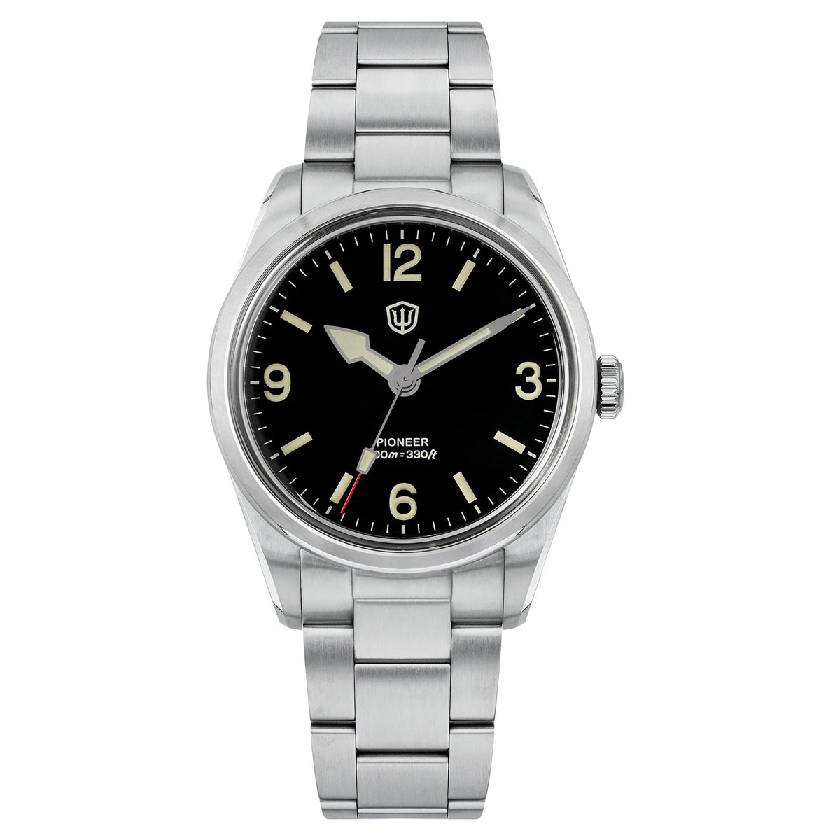 Watchdives WD1960S V2 Watch VH31 Sweep Second Movement Stainless Steel Sapphire Crystal Business Wristwatch Vintage Watches