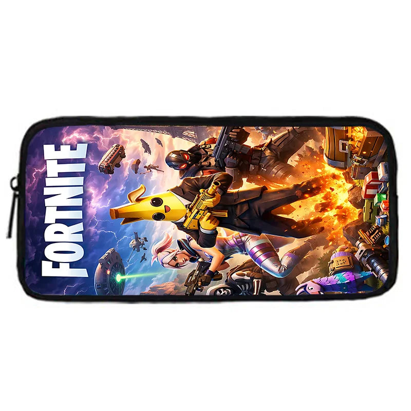 New Game FortniteS Child School Backpack With Shoulder Bag Pencil Bags School Bags for Boys Girls Best Gift